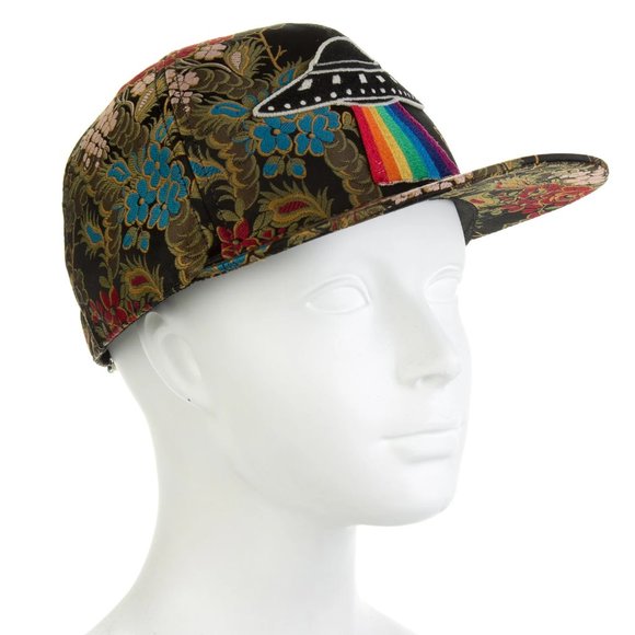 New Gucci UFO Fall '17 Collection Rainbow Floral Embroidery Baseball Cap Hat NWT - Picture 6 of 16